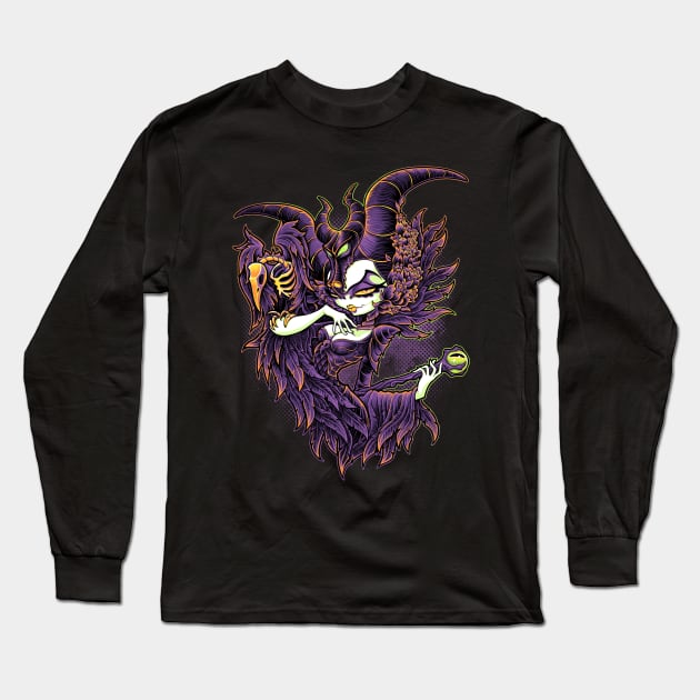 Malevolent Gaze Long Sleeve T-Shirt by JEHSEE